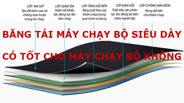 Tại sao khách hàng đòi hỏi băng tải máy chạy bộ phải dày