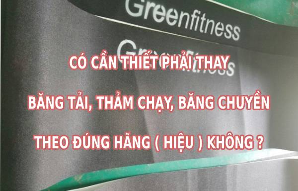 Có cần thiết phải thay băng tải máy chạy bộ theo đúng hãng