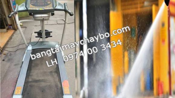 Dội nước lên băng tải máy chạy bộ để vệ sinh có được không